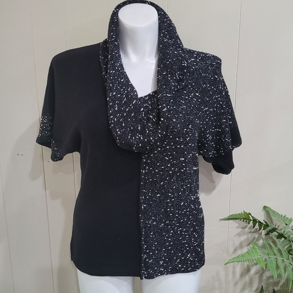Style Co Cowl Neck Short Sleeve Winter Sweater Women’s Sz PM - Picture 1 of 11